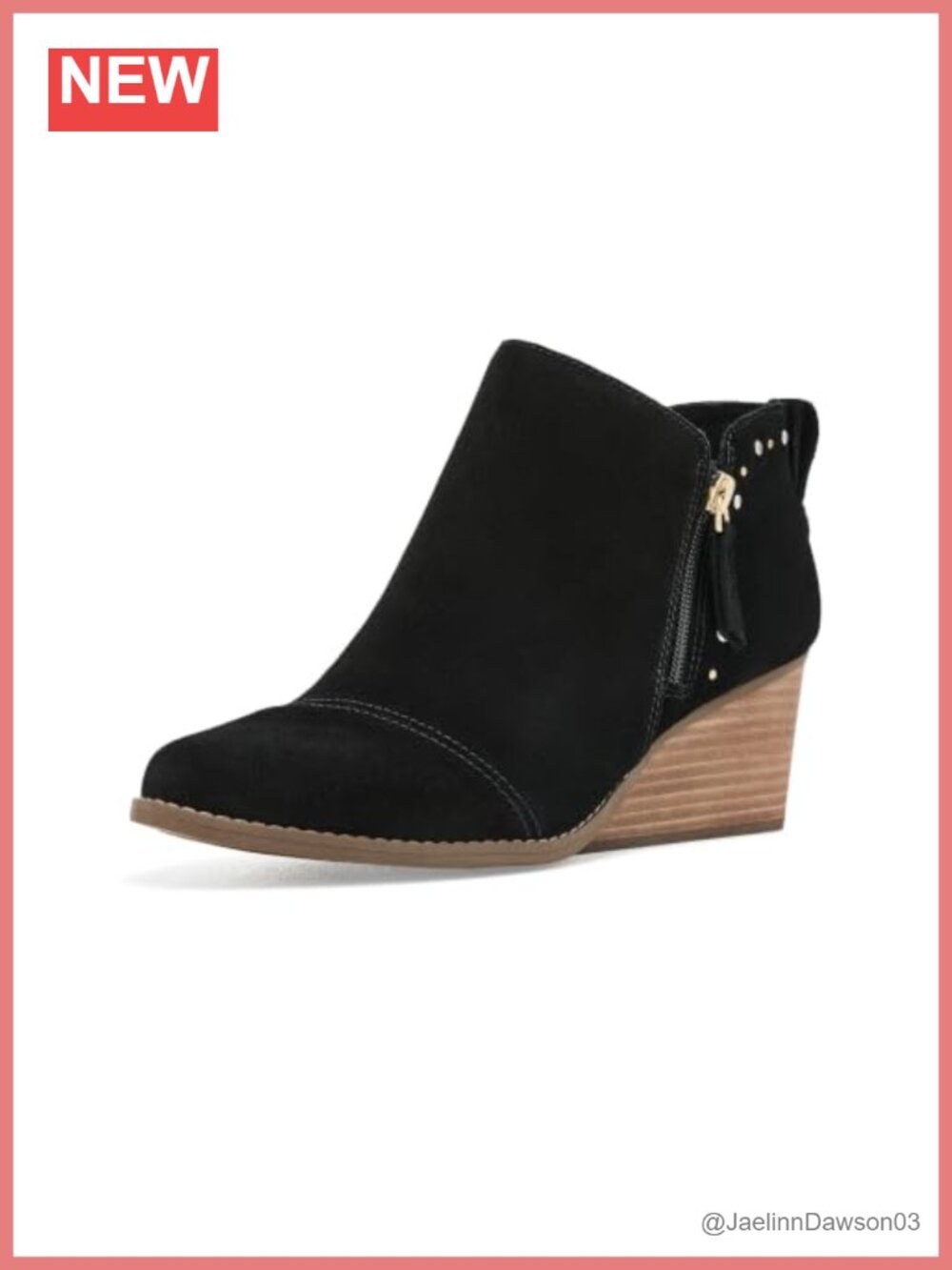 Sculpted Wedge Bootie with Suede Studs and CloudBound Insole